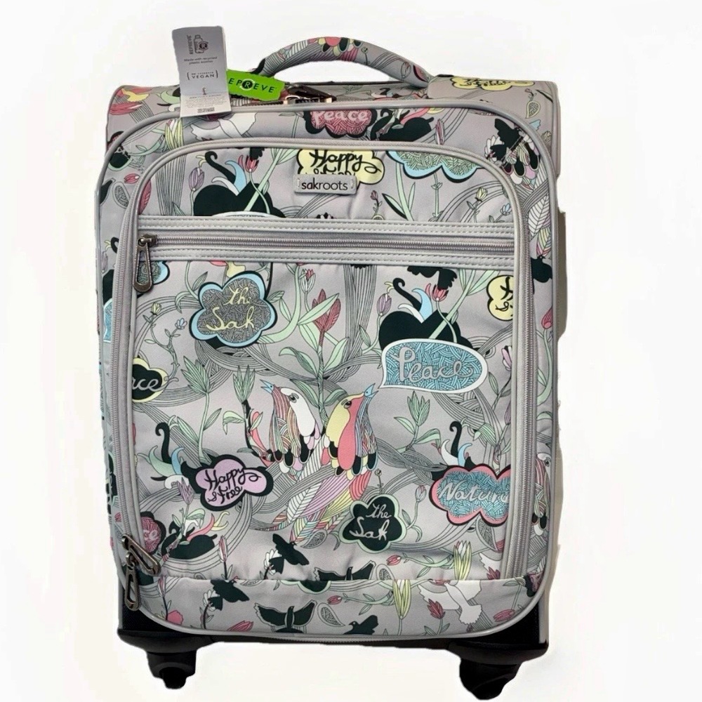 Sakroots Gray Patterned Rolling Carryon - image 1